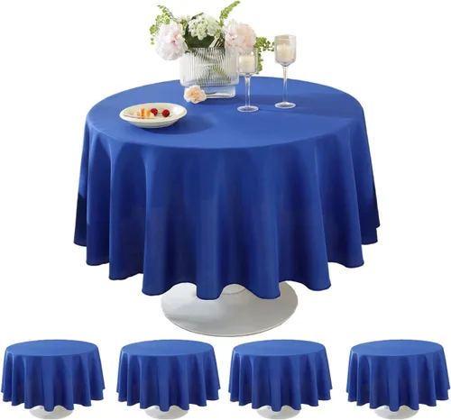 Miniatura 83 de Paquete de 5 Manteles Cuadrados 60 x 60 Pulgadas de Carbón, Mantel de Poliéster Lavable para Uso en Hogar, Fiesta, Boda o Restaurante.