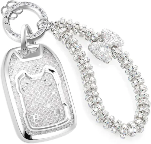 Miniatura 69 de Funda para llavero Buick con llavero de pulsera de circonita de moda, diseño de diamantes encantadores funda suave para Avenir Envision Encore Chevy