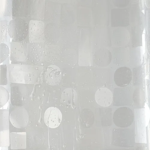 Miniatura 4 de Cortina de ducha corta transparente de 60 pulgadas de largo, forro de cortina de baño de plástico impermeable, semitransparente, calidad de hotel