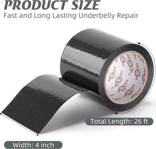 Miniatura 2 de Cinta para debajo del vientre, material de reparación de debajo del vientre, 4 x 26 pies, cinta flexible impermeable para el vientre con adhesivo