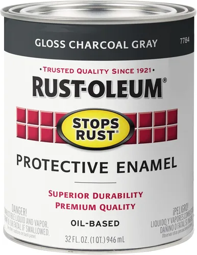 Miniatura 35 de Rust-Oleum 7765502 - Pintura anti-óxido para aplicación con brocha, cuarto de galón, color rojo real brillante, (paquete de 1)
