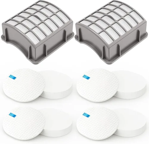 Colorfullife 4 filtros de espuma + 2 HEPA para Shark Navigator Professional NV70, NV80, NVC80C, UV420 Shark Rotator Professional XL Capacidad NV90,