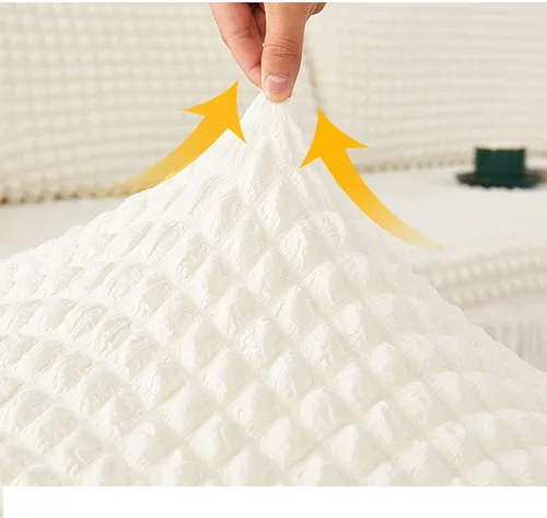 Miniatura 4 de Fundas elásticas para cojín en forma de L, funda de sofá modular de 1/2/3/4 asientos, con falda, sillón, sofá biplaza, protector de muebles