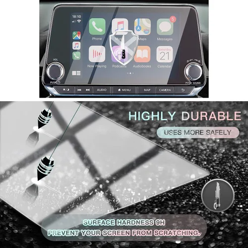 Miniatura 4 de CDEFG Protector de pantalla de automóvil con control central, protector de pantalla de navegación para Altima L34/2020 Sentra 2019, 2020, 2020, 8