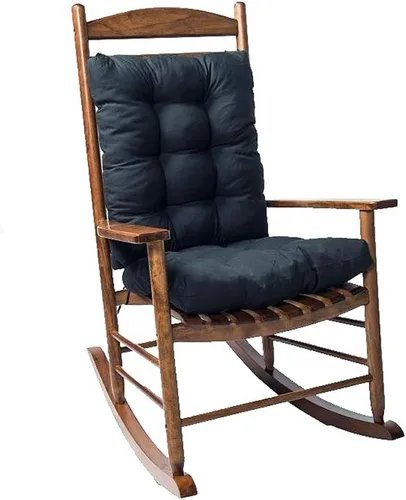 Miniatura 8 de SEAHOME Juego de 2 cojines para silla mecedora, para interiores y exteriores, antideslizantes, para sillas de patio (borgoña)
