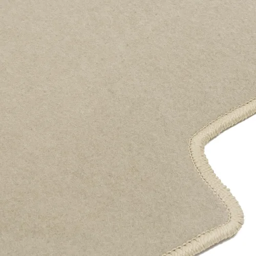 Miniatura 5 de IKON MOTORSPORTS, tapetes para piso compatibles con BMW F10 Serie 5 Sedán de 4 puertas, 2011-2016, ajuste de fábrica, color beige, de nailon