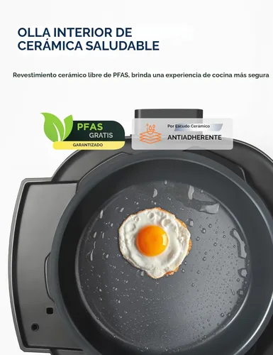 Miniatura 5 de Midea Olla a presión eléctrica 12 en 1, 6 cuartos de galón, 12 preajustes, olla de cocción lenta programable multifuncional, olla arrocera