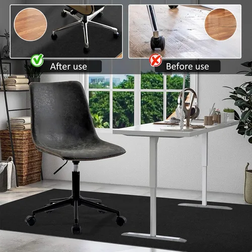Miniatura 2 de Tapete para silla de oficina para suelo de madera dura y azulejos, tapete de escritorio para sillas rodantes, protege el suelo duro, alfombra
