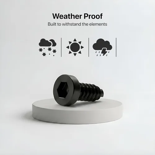 Miniatura 6 de Rightcar Solutions - Tornillos para matrícula de 1/4-3/4, autorroscantes, acero inoxidable.
