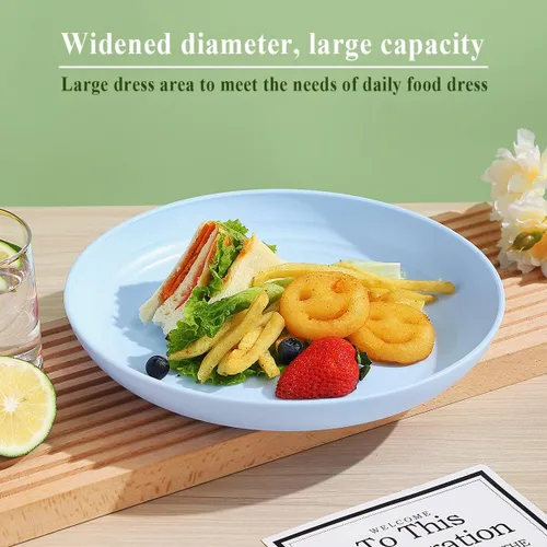 Miniatura 3 de Berglander Juego de 8 platos de plástico profundos de 9 pulgadas, reutilizables y resistentes, irrompibles, para pasta, ramen, resistentes a
