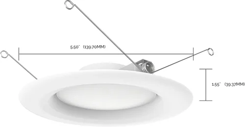 Miniatura 4 de Satco S11641 - Foco empotrable LED de 9.2 W, paquete de valor, 5-6 pulgadas, blanco, paquete de 6