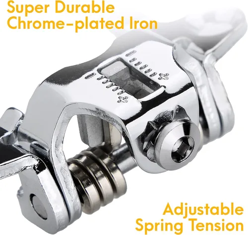 Miniatura 3 de Venzo Clips para dedos de bicicleta para bicicleta, adaptadores de pedal de bicicleta de ejercicio para interiores, compatible con pedal