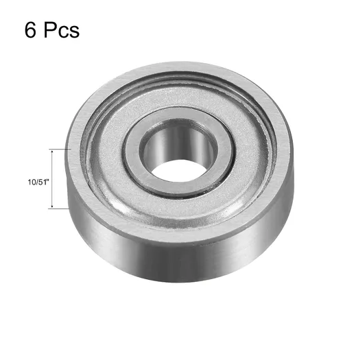 Miniatura 3 de uxcell Juego de accesorios de rodamientos de 3/16" diámetro interior 5/8" OD rodamientos montados en la parte superior para broca de enrutador