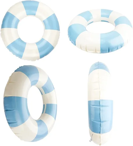 Miniatura 6 de Tubos de piscina, tubos interiores para piscina, intertubos redondos para piscina, flotantes, anillos de piscina, flotadores, tubos 2 piezas azul