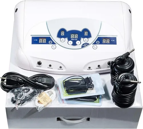 Miniatura 5 de iMeshbean Último profesional Dual Ionic Ion Detox Aqua Foot Spa Limpiar la máquina con reproductor de música Mp3 M # 01 EE.UU