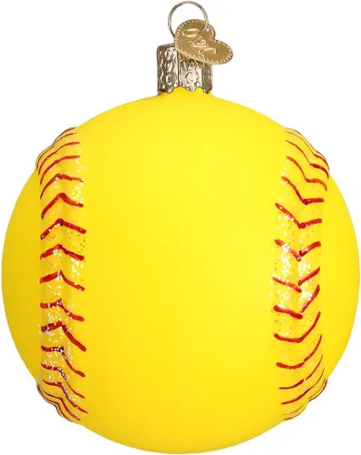 Miniatura 10 de Old World Christmas - Adorno de árbol de Navidad de balón de fútbol soplado en vidrio, decoración festiva artesanal, colección deportiva 2-Fútbol