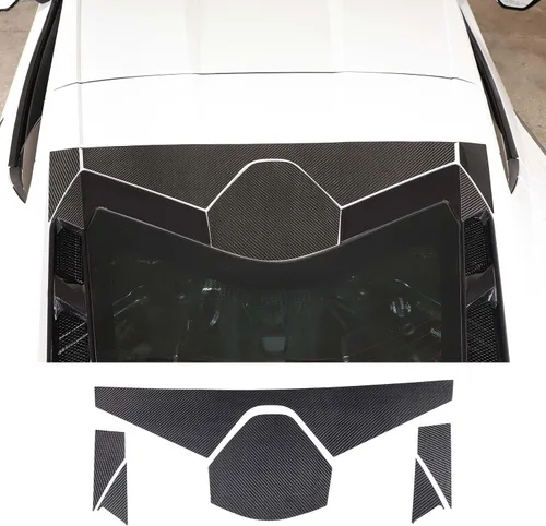Miniatura 2 de Tapa de fibra de carbono para maletero compatible con Corvette C8 Stingray Z06 Z51 2020 2021 2022 2022 2023 (para techo trasero de automóvil)