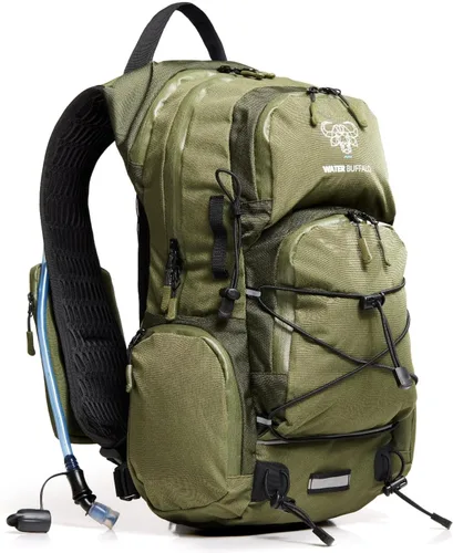 Miniatura 11 de Mochila de Hidratación Water Buffalo - Mochila de Senderismo Sherpa 22L con Vejiga de Agua - Mochila de Agua para Senderismo con Cremalleras