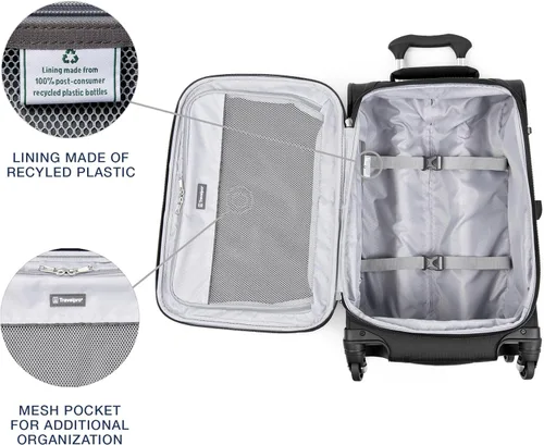 Miniatura 4 de Travelpro Maxlite 5 - Juego de 2 piezas de equipaje de mano de tela, expandibles con 4 ruedas giratorias, bolso blando para debajo del asiento