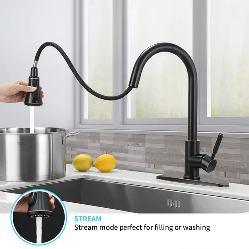 Miniatura 3 de SOKA Grifos táctiles de fregadero de cocina Bronce frotado con aceite