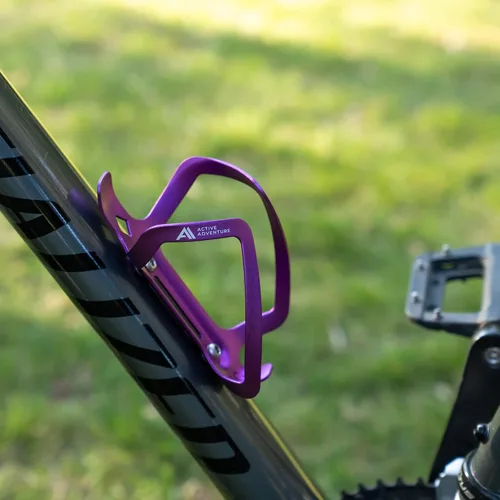 Miniatura 5 de Combo de soporte para botella de agua para bicicleta, 20 onzas, soporte para botella exprimible y jaula de montaje para bicicleta, no necesita