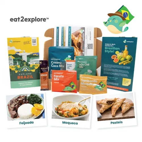 Miniatura 5 de eat2explore Kit de cocina global para adultos, recetas auténticas, especias esenciales y maridajes de bebidas, perfecto para citas nocturnas