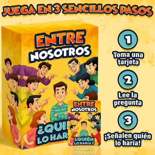 Miniatura 2 de ¿Quién lo Haría? Juego de Mesa en Español para Familia, Amigos, Adultos y Adolescentes Juego de Cartas Divertido para Fiestas, Noche