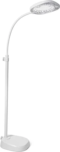 daylight Lámpara LED con lupa, lámpara de pie y mesa, lámpara de pie para sala de estar, dormitorio, salón, oficina, control táctil, brazo flexible,
