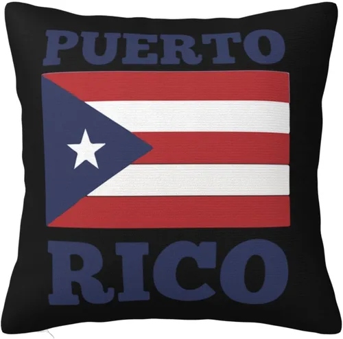 Miniatura 9 de Fundas de almohada con bandera puertorriqueña, fundas de almohada decorativas de 18 x 18 pulgadas, funda de almohada para decoración al aire libre