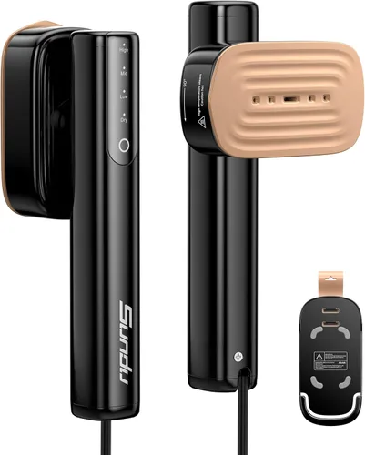 Miniatura 11 de Vaporizador para ropa, potente plancha de vapor portátil de 1200 W, calentamiento rápido de 15 segundos, tanque de 3.5 fl oz, vapor continuo de 20