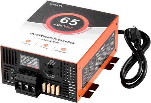 Miniatura 12 de VEVOR Convertidor de energía para RV, 80 amperios, 110V AC a 12V DC Cargador de batería para RV, Carga inteligente de múltiples etapas, Rango
