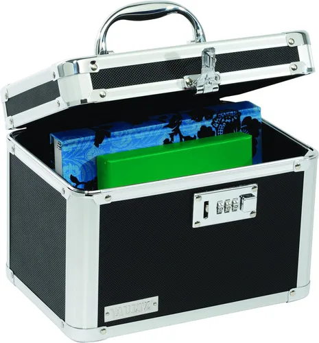 Miniatura 19 de Vaultz Cajas de seguridad seguras – Caja de seguridad segura con combinación, almacenamiento para documentos, objetos de valor, medicamentos