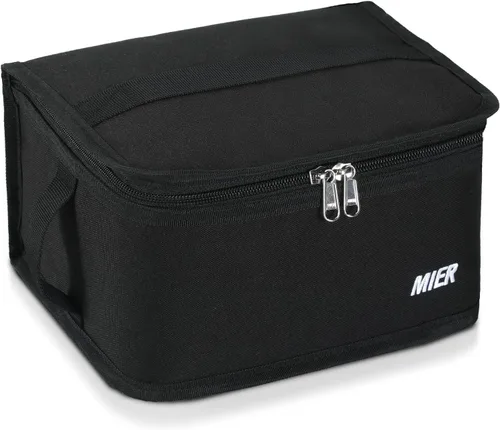 Miniatura 18 de MIER Lonchera pequeña para niños y adultos, compacta con aislamiento, mini hielera térmica portátil para viajes de trabajo, escuela, color azul Azul