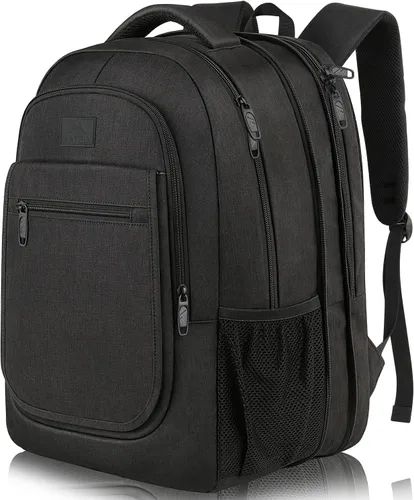 Mochila para la escuela, mochila universitaria expandible de 15.6 pulgadas para niños y niñas, mochila de viaje antirrobo con puerto de carga USB,