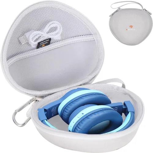 Miniatura 10 de Aproca Funda compatible con auriculares Bluetooth iClever BTH12 / HS19 / BTH26 para niños, bolsa de almacenamiento portátil para accesorios - Rosa