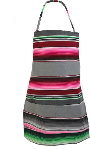Miniatura 4 de Leos Imports Delantales mexicanos para adultos, unisex, ajustables con bolsillos, ideales para cocinar, hornear, asar a la parrilla y más