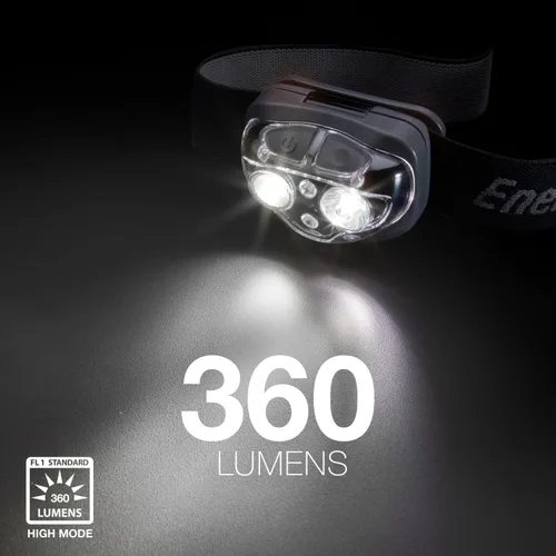 Miniatura 4 de Energizer PRO-360 Linterna frontal LED, resistente al agua IPX4, linterna de alto rendimiento para exteriores, camping, correr, tormenta, luz LED