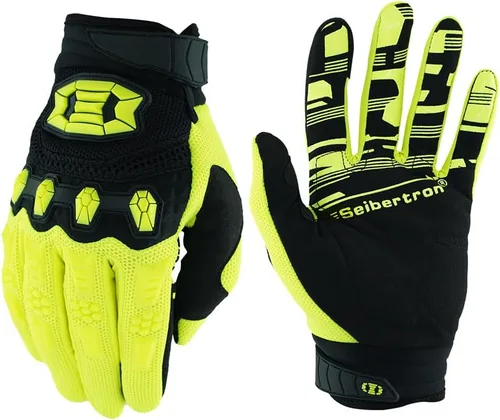 Miniatura 11 de Seibertron - Guantes unisex para bicicleta BMX MX ATV MTB, guantes para bicicleta de montaña, ciclismo, todoterreno/Dirt Bike, guantes de carretera