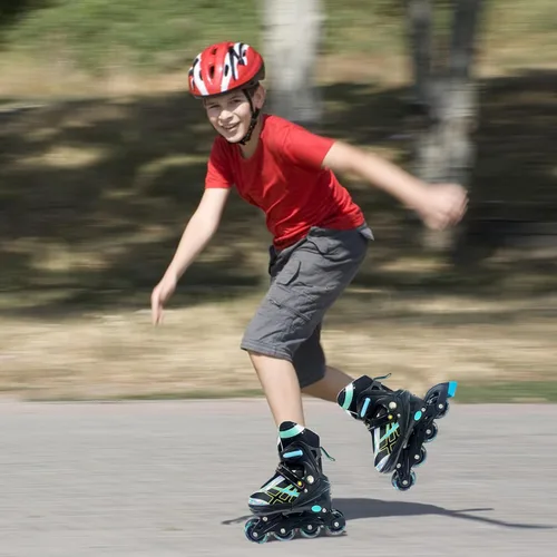 Miniatura 7 de Patines en línea ajustables para niños y niñas de 4 a 16 años, todas las 8 ruedas de los patines en línea se iluminan, patines en línea para niños