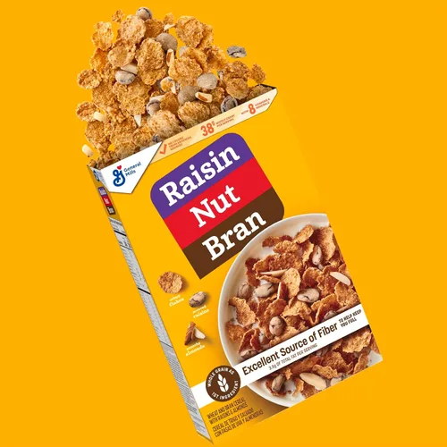 Miniatura 4 de Cereal de pasas y nueces, cereal alto en fibra, hecho con grano entero, 20.8 oz