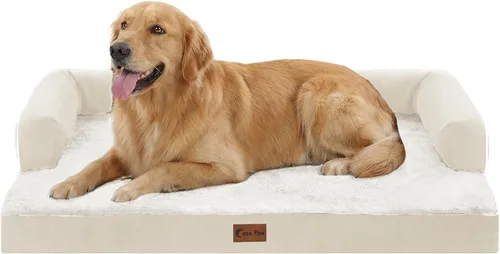 Miniatura 53 de Camas Ortopédicas para Perros de Tamaño Grande, Espuma de Celdas Impermeables tipo Huevera, Camas tipo Sofá para Perros Medianos para Jaula 35x22