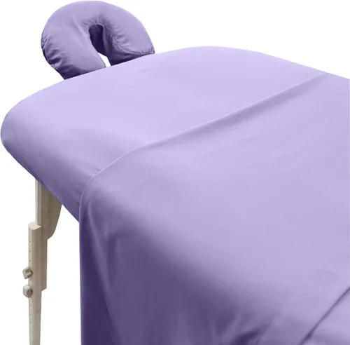 Miniatura 17 de London Linens Juego de sábanas de microfibra suave para mesa de masaje de 3 piezas, incluye funda para mesa de masaje, sábana bajera ajustable