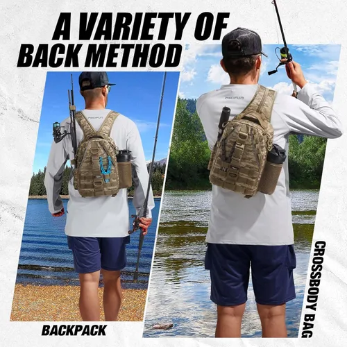 Miniatura 2 de Piscifun Travel X - Bolsa de almacenamiento de pesca resistente al agua para hombres y mujeres, mochila multifuncional de almacenamiento de aparejos