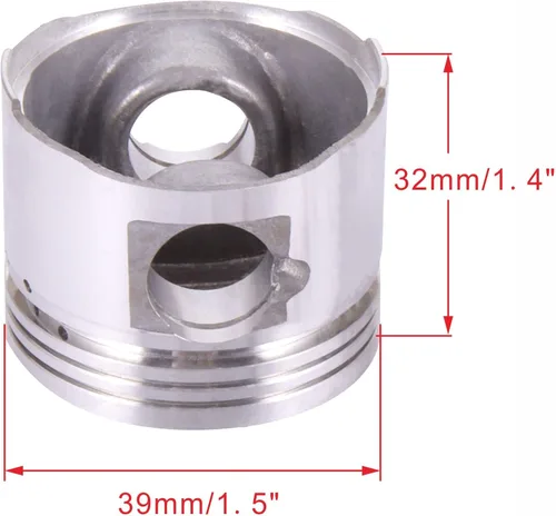 Miniatura 3 de WOOSTAR Kit de anillo de pistón de 1.535 in de repuesto para 49cc 50cc GY6 139QMB Taotao Baja Jonway ATV Scooter ciclomotor Dirt Pit Bike Go Kart