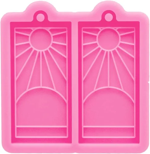 Miniatura 5 de Moldes de aretes de silicona de resina súper brillante para manualidades, para mujer, joyería de moda, moldes de resina epoxi, fabricación de joyas