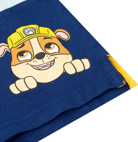 Miniatura 5 de Paw Patrol Camiseta polo de manga corta para niños Chase, Marshall and Rubble