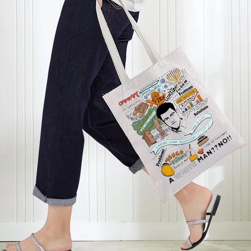 Miniatura 4 de BWWKTOP Schmidt Bolsa de lona Schmidt para fanáticos de Schmidt, regalos inspirados en programas de televisión, bolsa de hombro Schmidt Merchandise