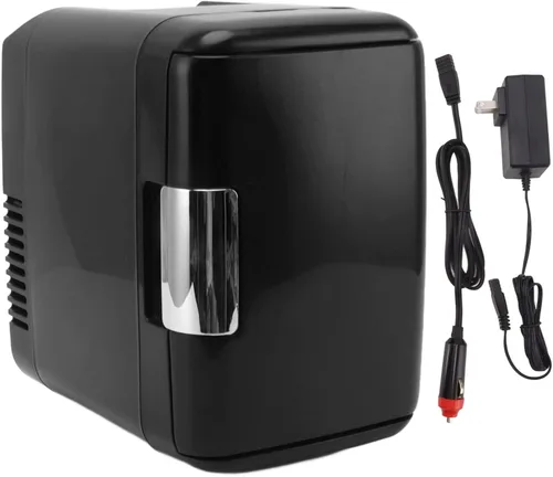 Miniatura 7 de Bewinner Mini refrigerador y calentador de latas de 4L y 6 latas, refrigeradores pequeños, congelador portátil para cuidado de la piel, refrigerador