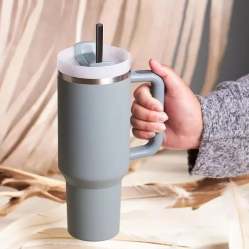 Miniatura 3 de AIERSA - Pajita de repuesto de 12 pulgadas negra para tazas Stanley de 40/30 onzas, pajita reutilizable de plástico para el vaso Stanley Quencher