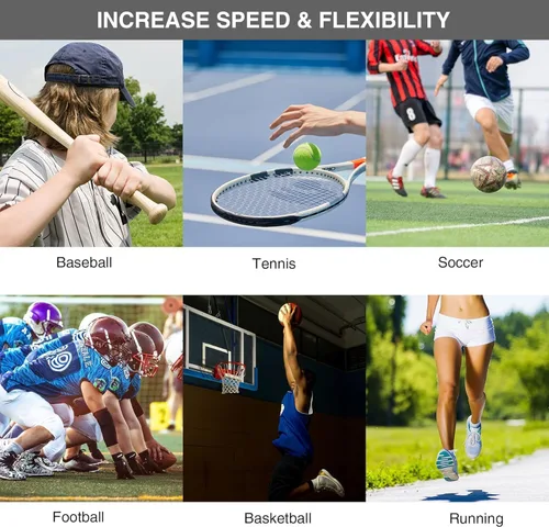 Miniatura 8 de Vallas de agilidad ajustables, 4 alturas de vallas de entrenamiento de velocidad, equipo portátil de entrenamiento de velocidad con bolsa